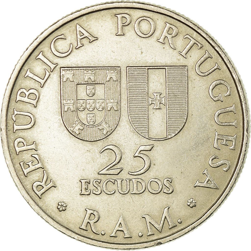 Portugal | 25 Escudos Coin | João Zarco | Km:4 | 1981