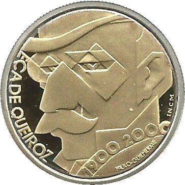 Portugal 500 Escudos Coin | Eca de Queiros | KM725b | 2000