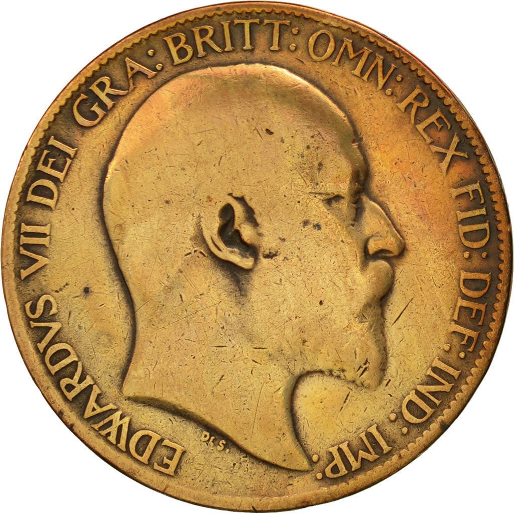 United Kingdom | 1/2 Penny Coin | Edward VII | Km:793 | 1902 - 1910
