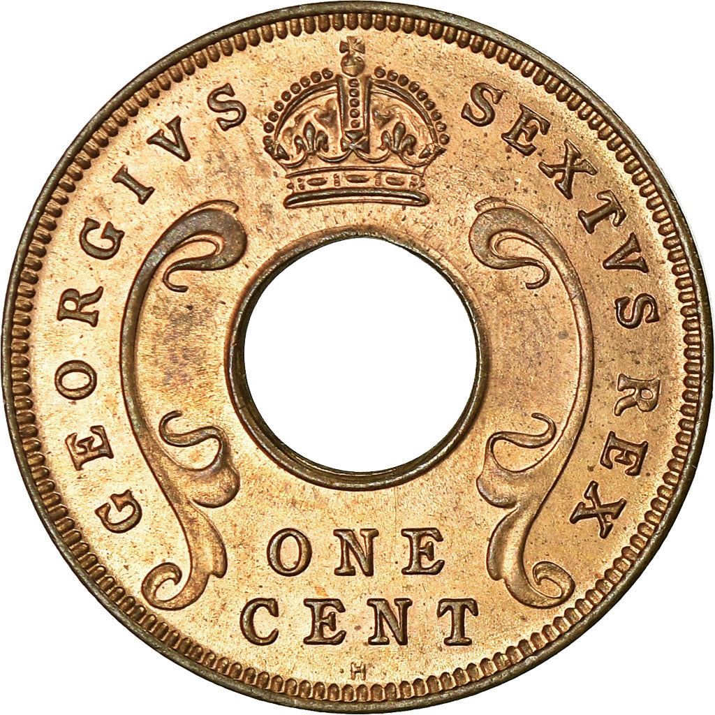 Afrique de l'Est | Pièce de 1 Centime | Couronne | Défenses | Km:32 | 1949 - 1952