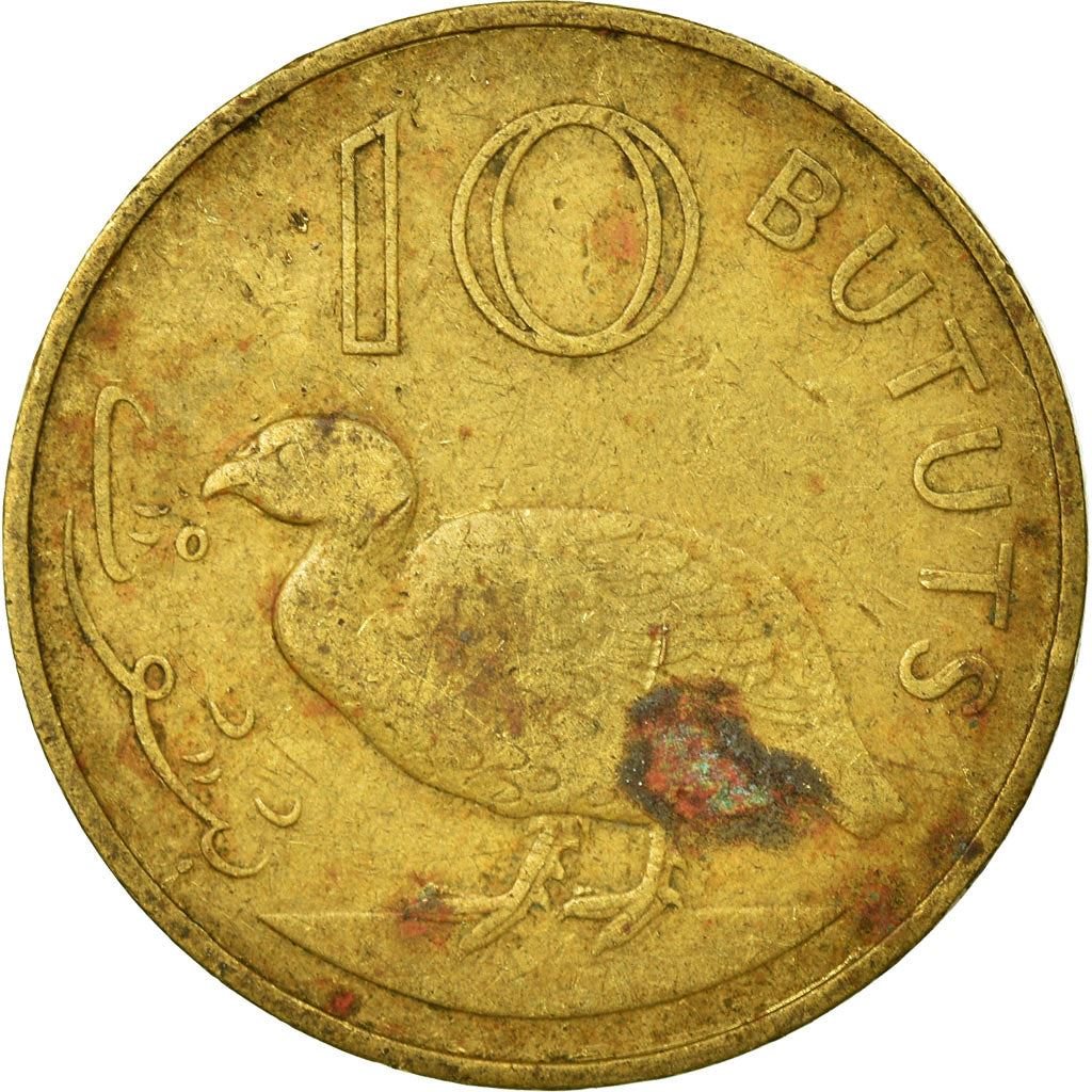 The Gambia | 10 Bututs Coin | Double-spurred francolin | Km:10 | 1971