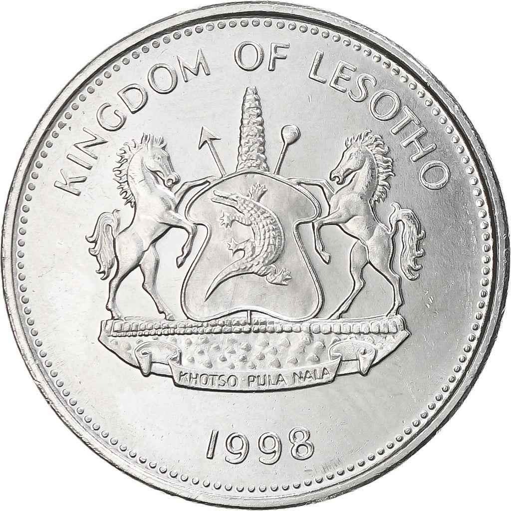 Lesotho | 5 Maloti Coin | Wheat sprigs | Km:59 | 1996 - 2010