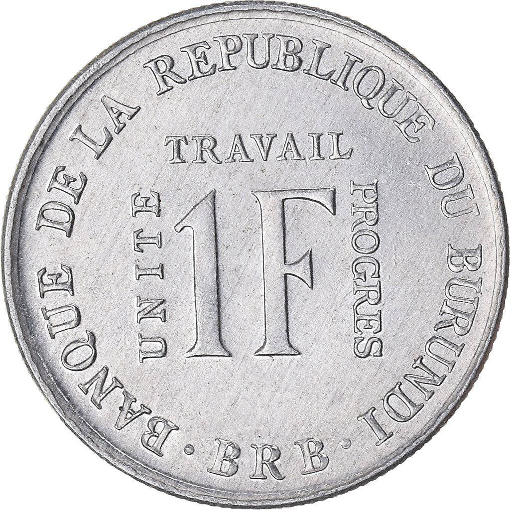 Burundi | 1 Franc Coin | Rising sun | Km:18 | 1970