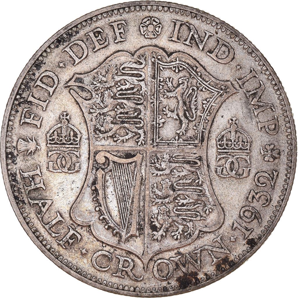 United Kingdom | 1/2 Crown Coin | George V | KM:835 | 1927 - 1936