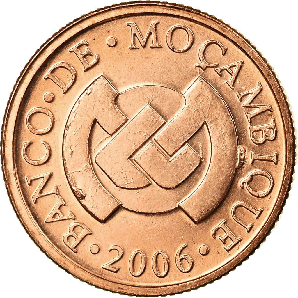 Mozambique 1 Centavo Coin | Rhinoceros | KM132 | 2006