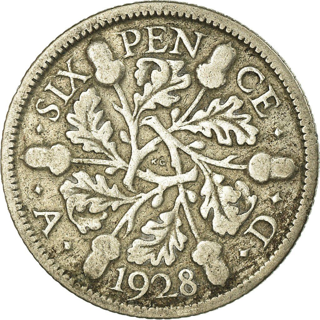 United Kingdom | 6 Pence Coin | George V | KM:832 | 1927 - 1936