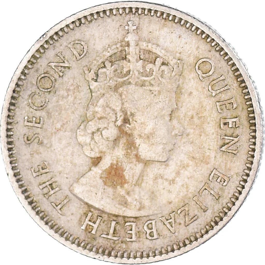 Belizean 10 Cents Coin | Queen Elizabeth II | KM32 | Belize | 1956 - 1970