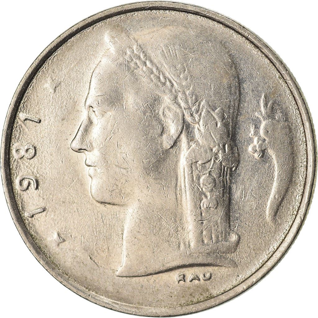 Belgian Coin 1 Franc - Baudouin I België | Cornucopia | Oak | Star | KM143 | 1950 - 1988