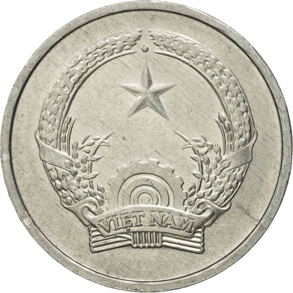 Vietnam | 1 Dong Coin | Aluminium | Coat of Arms | Km:14 | 1976