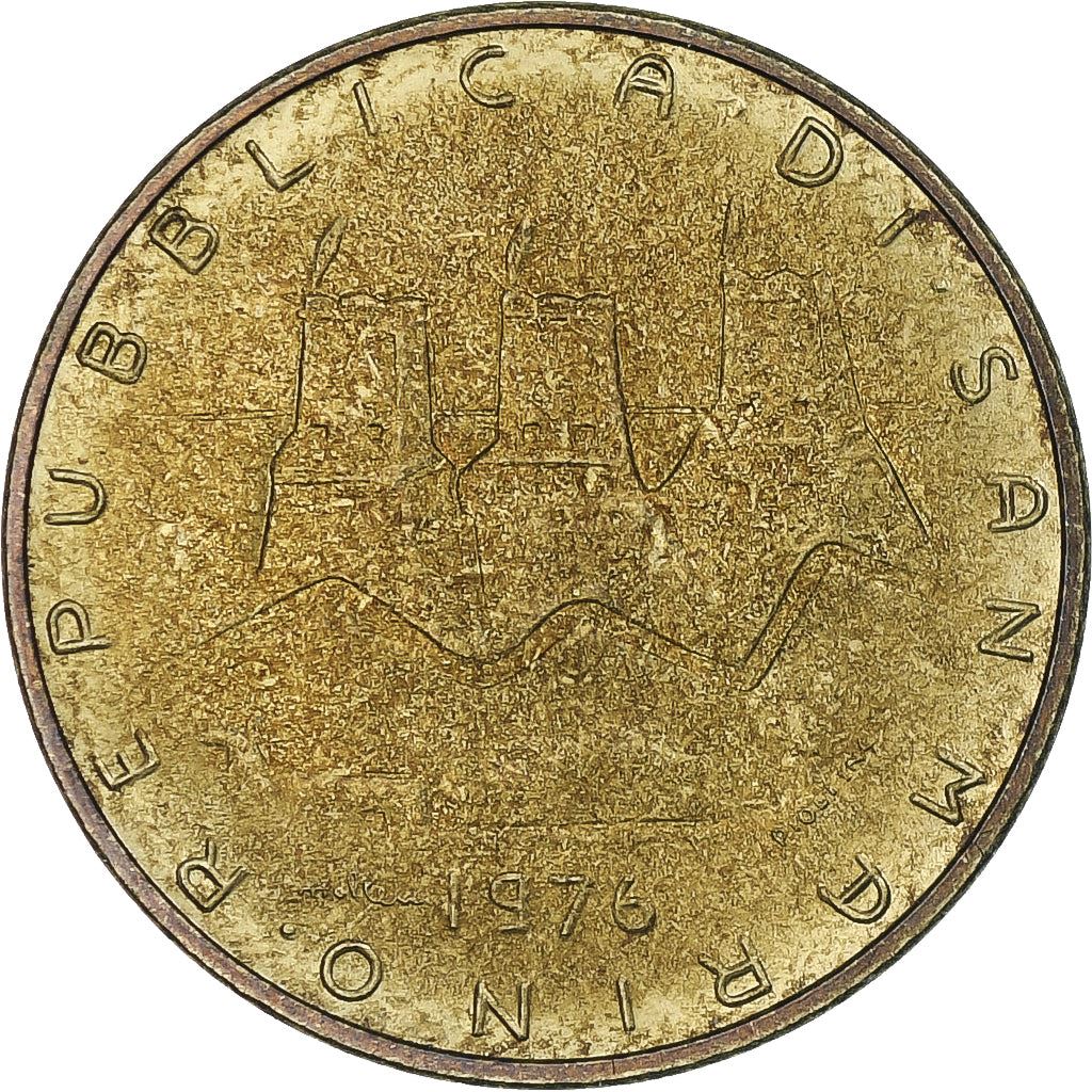 San Marino | 20 Lire Coin | Hands | Km:55 | 1976