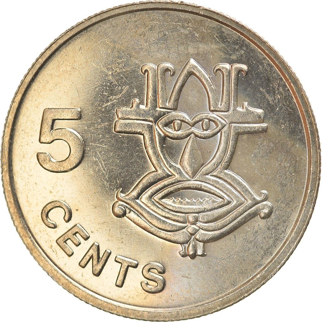 Solomon Islands | 5 Cents Coin | Elizabeth II | Native Mask | Km:26 | 1987 - 1989