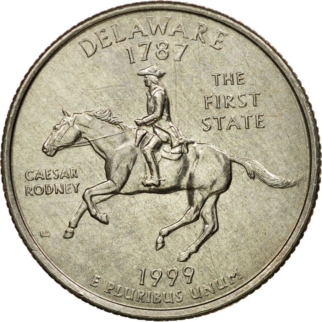 États-Unis | Pièce de 1/4 de dollar | Delaware | Km : 293 | 1999