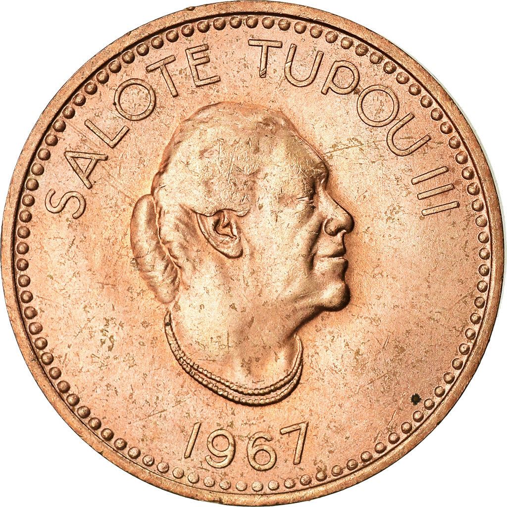 Tonga | 2 Seniti Coin | Queen Tupou III | Tortoise | Km:5 | 1967