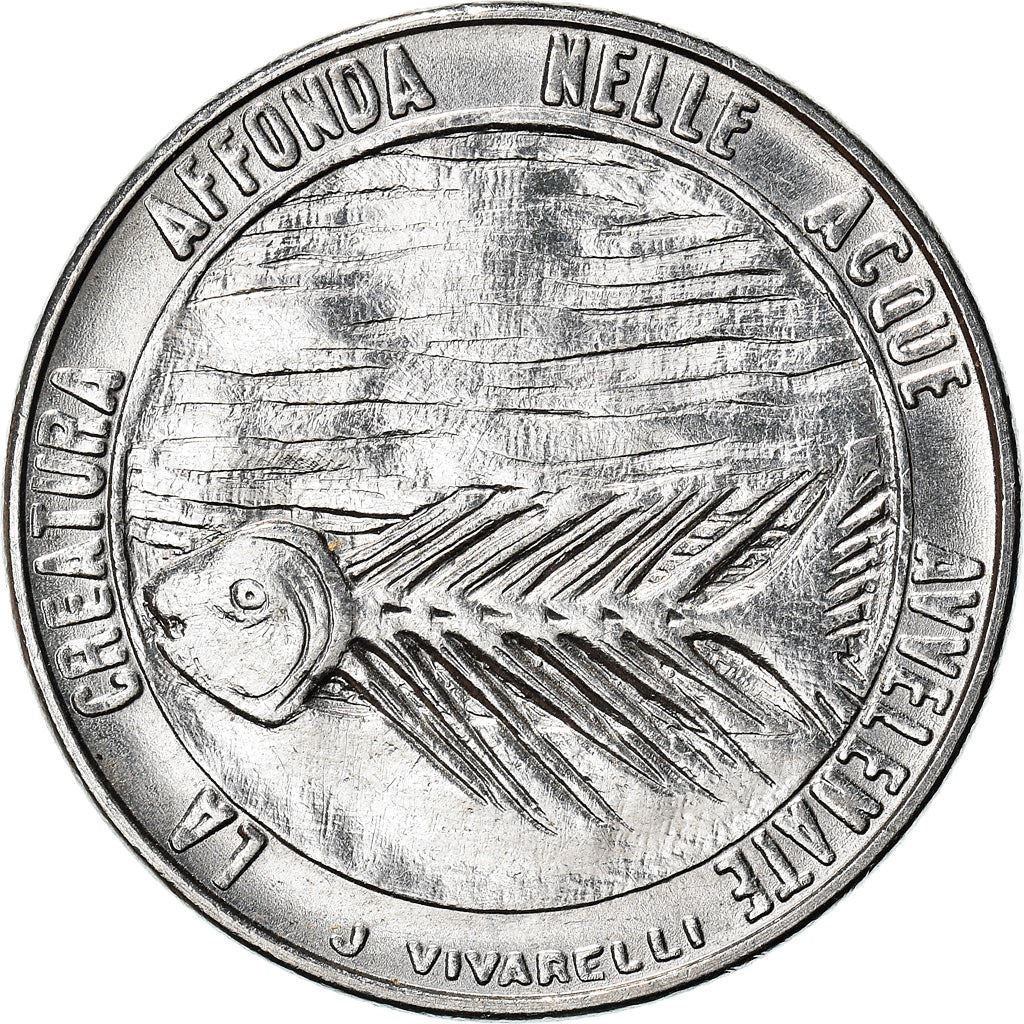 San Marino | 100 Lire Coin | Fish | Km:70 | 1977