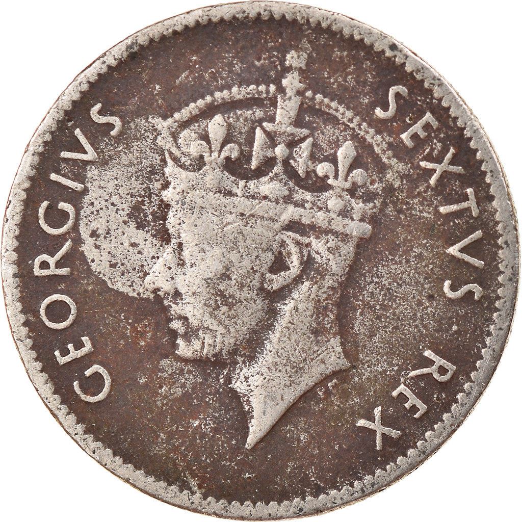Afrique de l'Est | Pièce de 50 Cents | George VI | Lion | Montagnes | Km:30 | 1948 - 1952