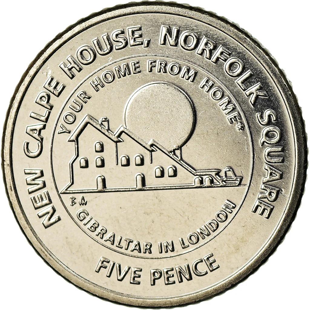 Gibraltar 5 pence | 2018 | New Calpe House