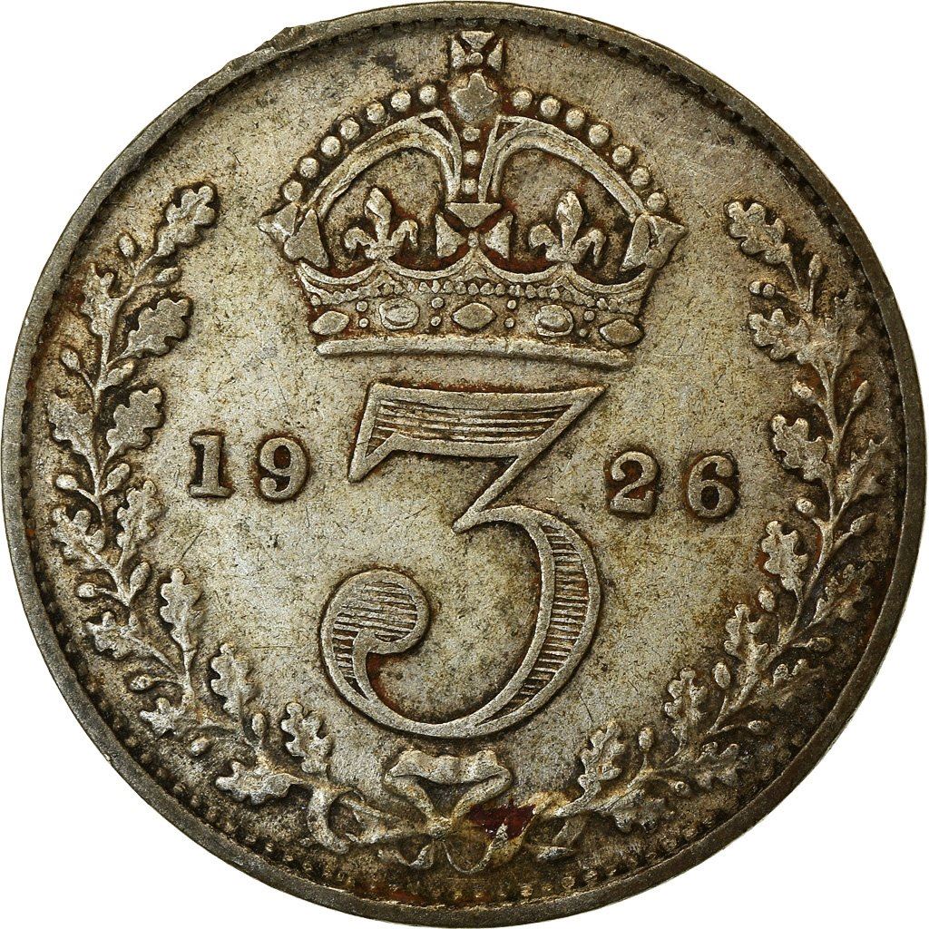United Kingdom | 3 Pence Coin | George V | KM:813a | 1920 - 1927