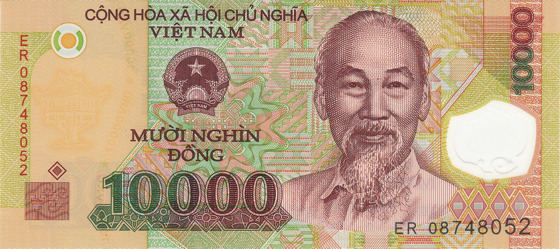 Vietnam | 10 000 Dong Banknote | 2006 - 2025 | Ho Chi Minh | Offshore Oil Rig Platform