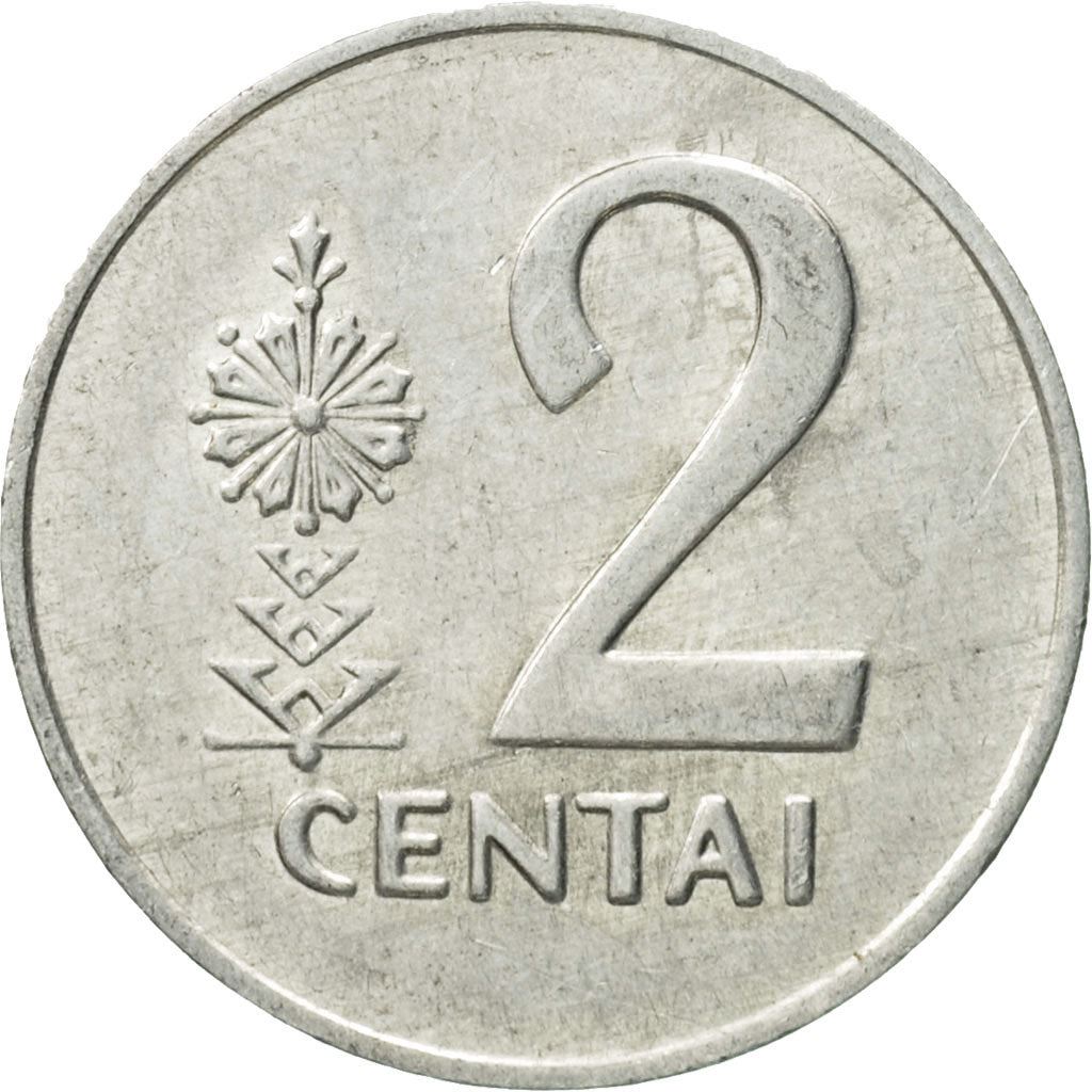 Lithuania | 2 Centai Coin | Aluminium | Horse or equine | KM:86 | 1991