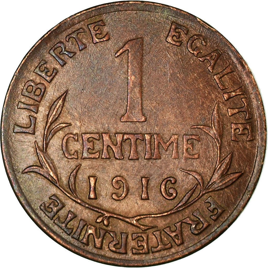 French 1 Centime Coin | Third Republic | KM840 | France | 1898 - 1920