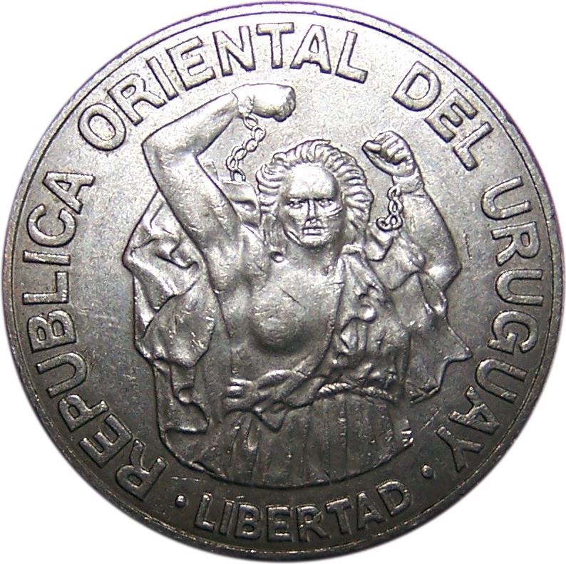 Uruguay | 200 Nuevos Pesos Coin | Liberty | KM97 | 1989