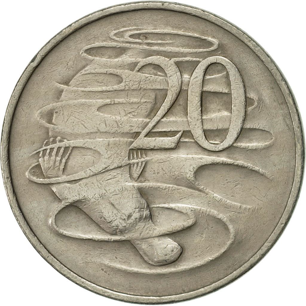 Australia | 20 Cents Coin | Platypus | Km:66 | 1966 - 1984