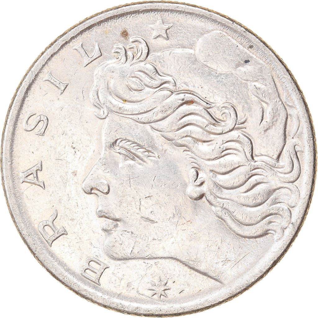 Brazil | 1 Cruzeiro Coin | Effigy | Km:581A | 1974 - 1978