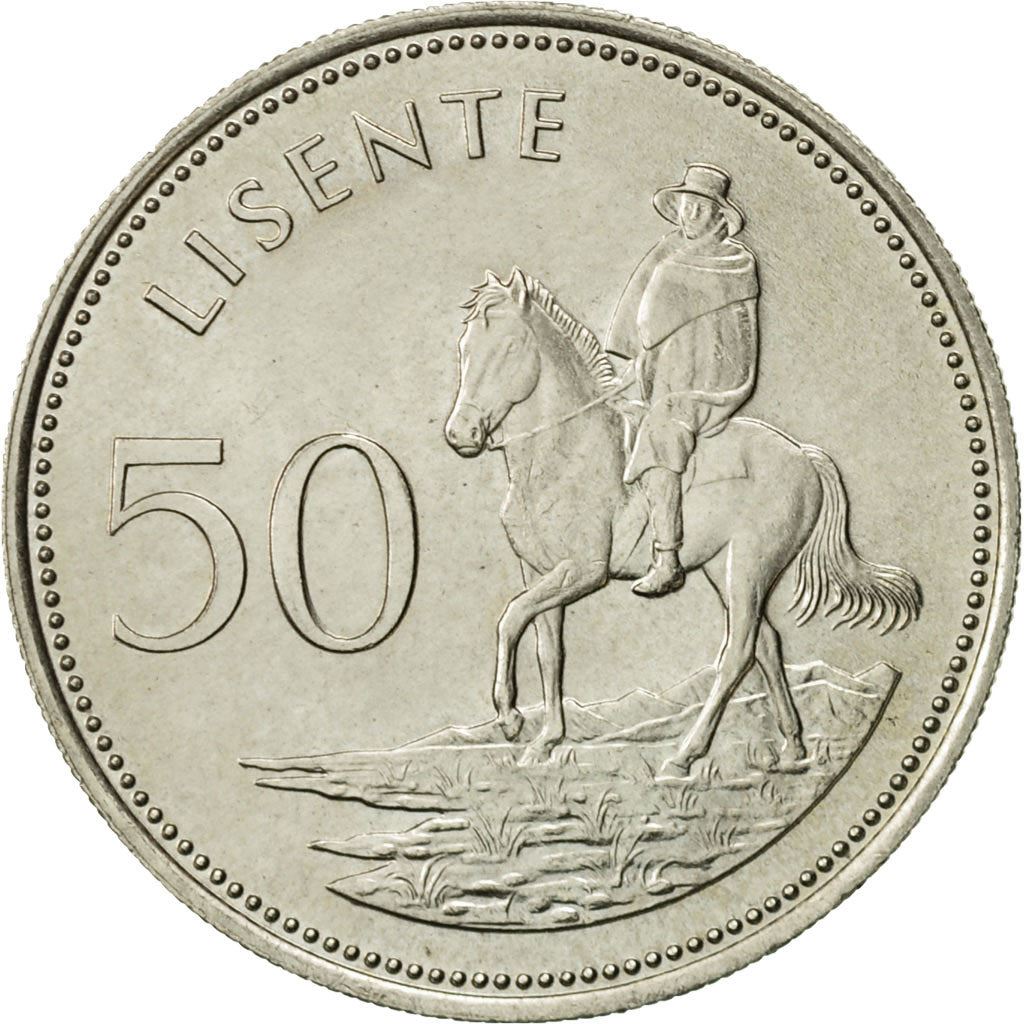 Lesotho | 50 Lisente Coin | Equestrian | Km:21 | 1979 - 1989