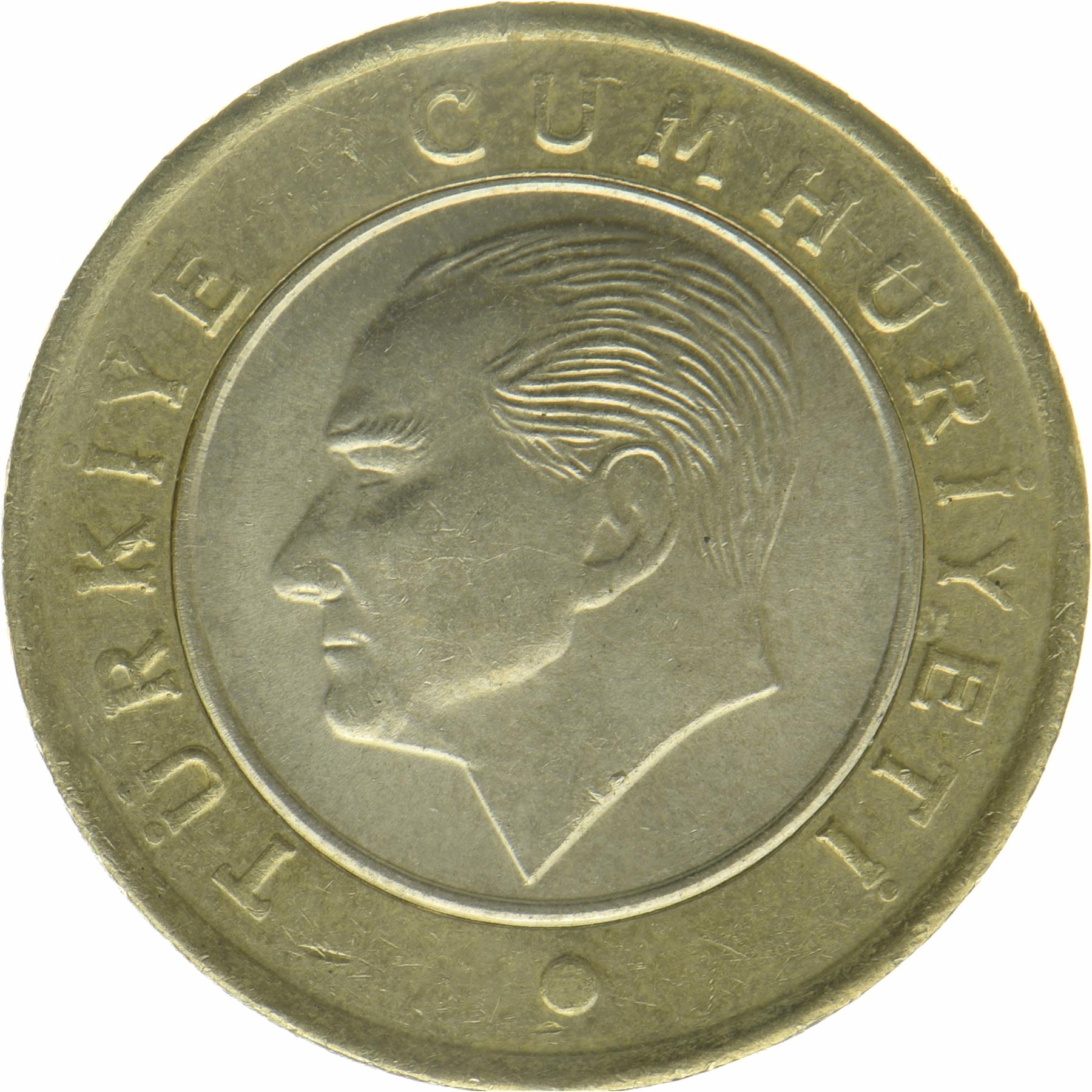 Turkey | 1 Lira Coin | Mustafa Kemal Atatürk | Crescent Moon | Star | Rumi | KM:1575 | 2023 - 2026