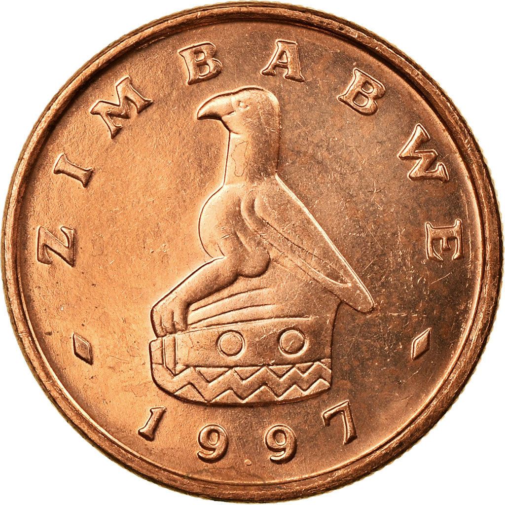 Zimbabwe | 1 Cent Coin | Great Zimbabwe Bird | Km:1A | 1989 - 1999