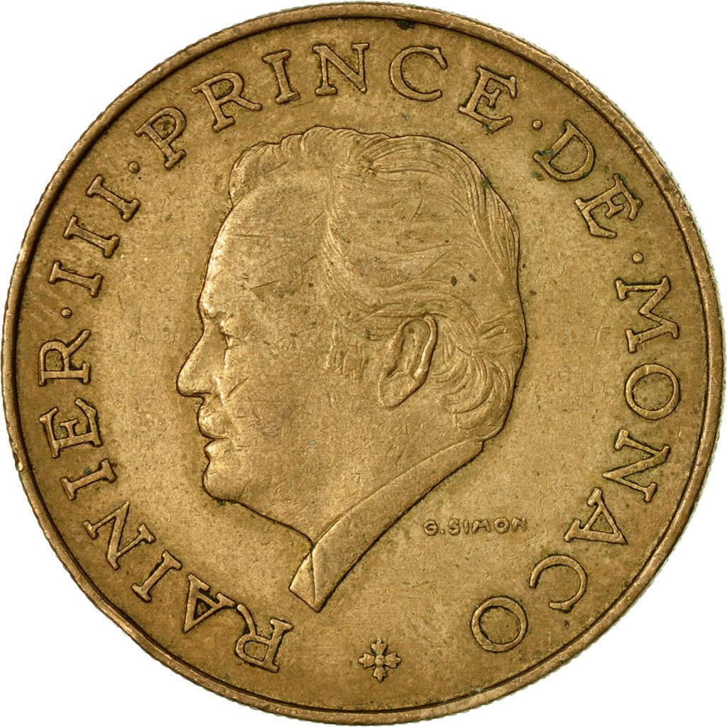 Monaco | 10 Francs Coin | Rainier III | Km:154 | 1975 - 1982