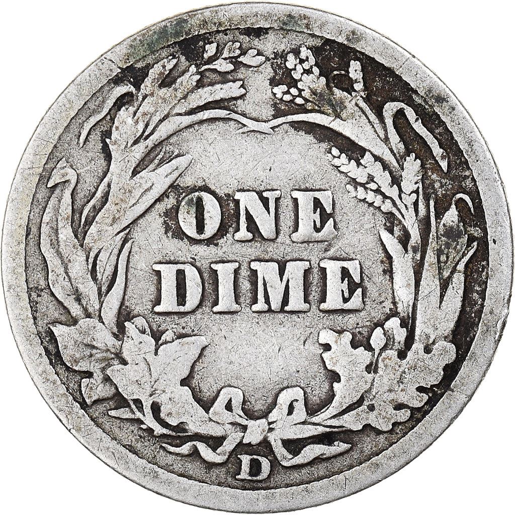 Stati Uniti | 1 moneta da dieci centesimi | Barber Dime | KM:113 | 1892 - 1916