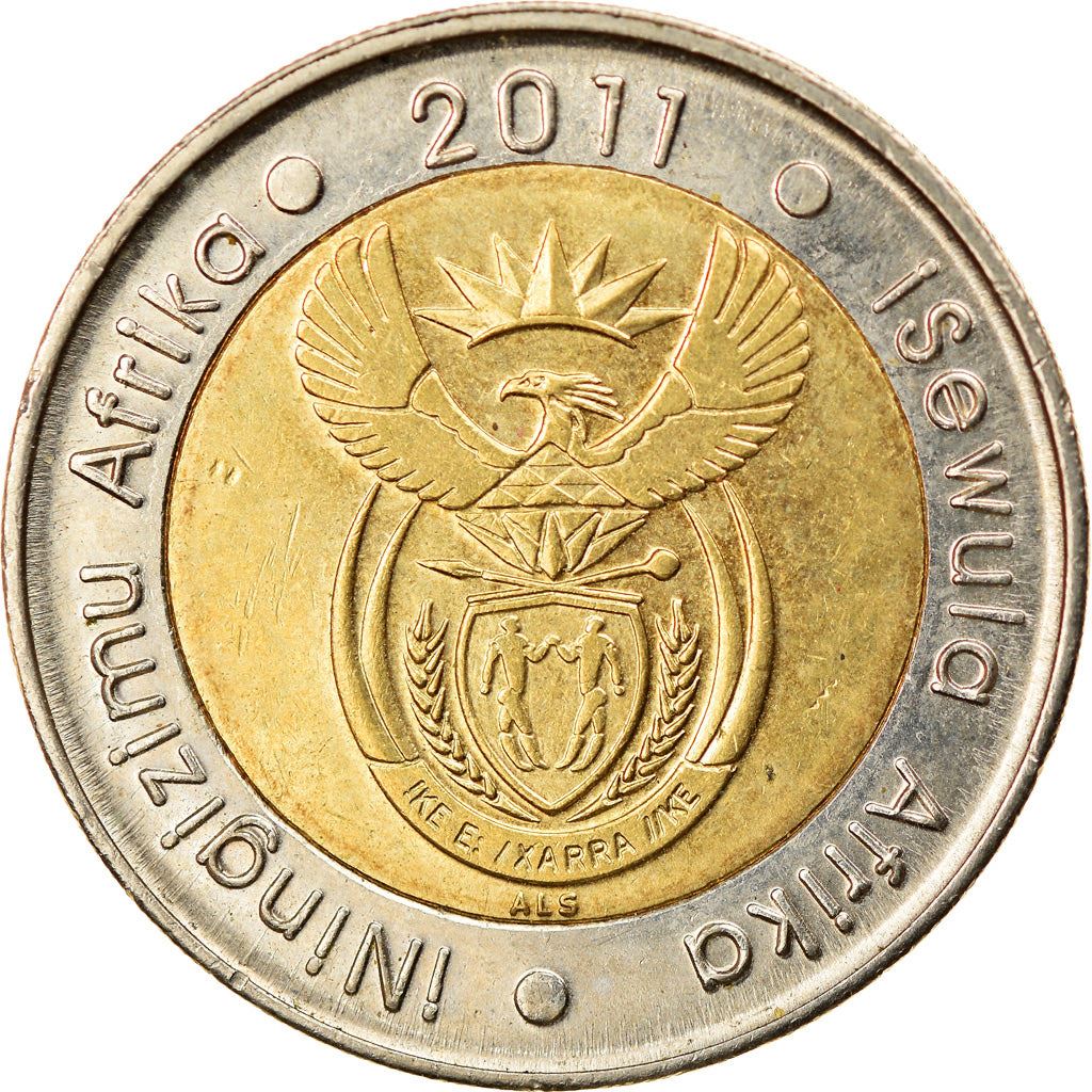 South Africa | 5 Rand Coin | Animals | Wildebeest | Gnu | Km:506 | 2011