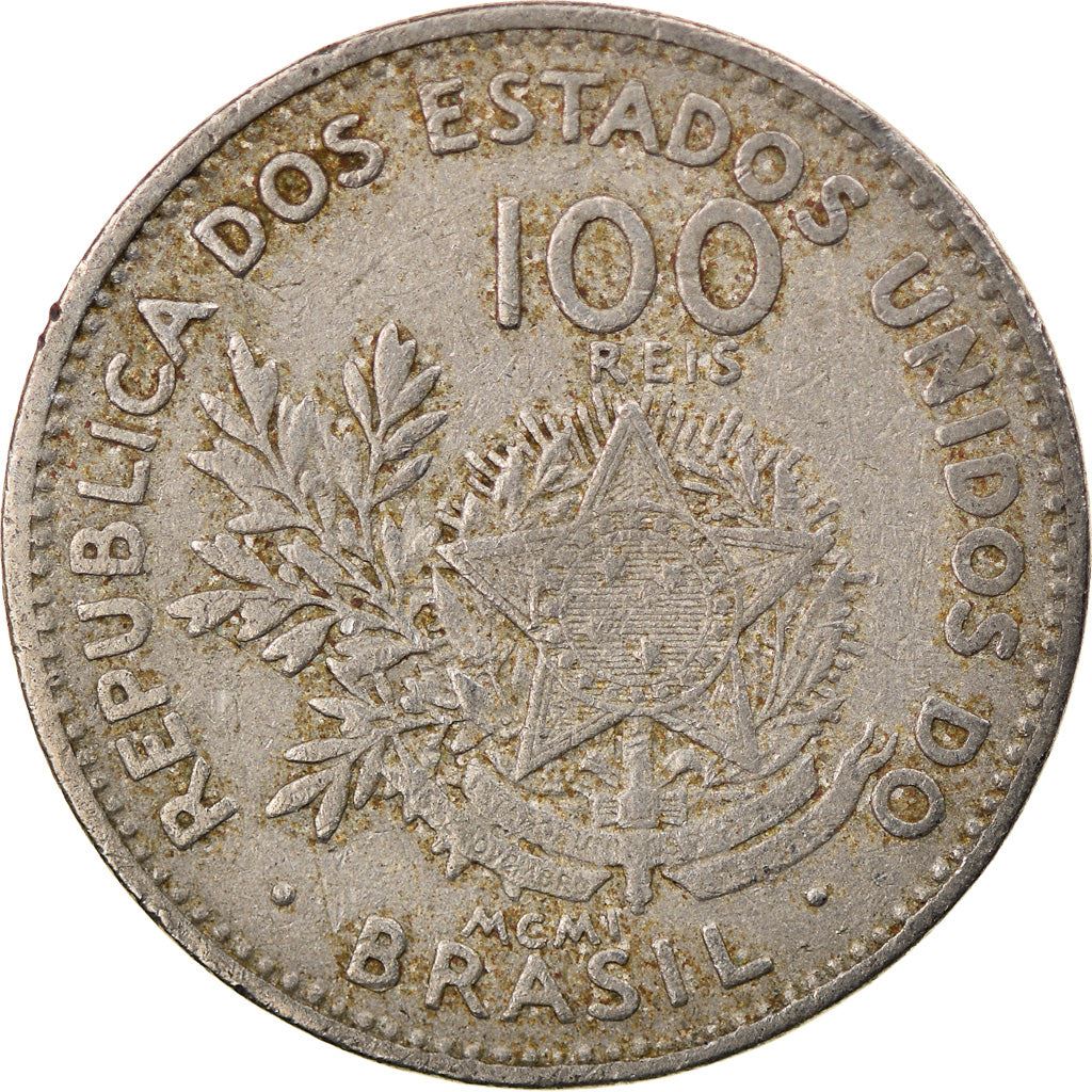 Brazil | 100 Reis Coin | Liberty | Km:503 | 1901
