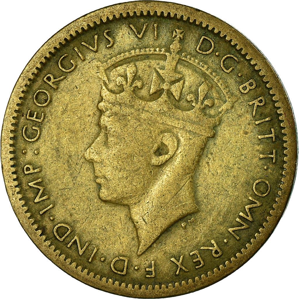 British West Africa | 6 Pence Coin | Wreath | George VI | Km:22 | 1938 - 1947