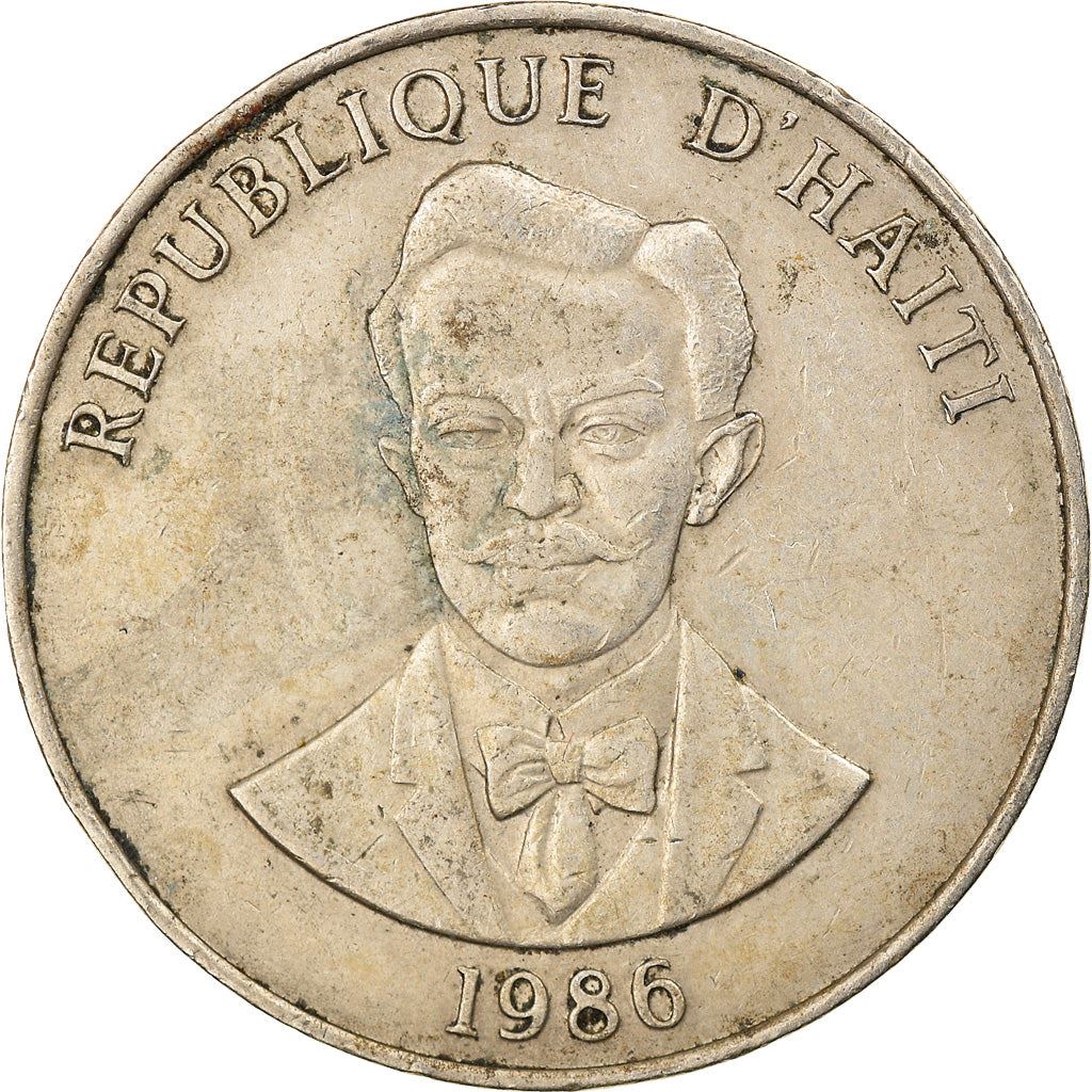 Haiti | 20 Centimes Coin | Charlemagne Peralte | Cannon | Km:152 | 1986 - 1991