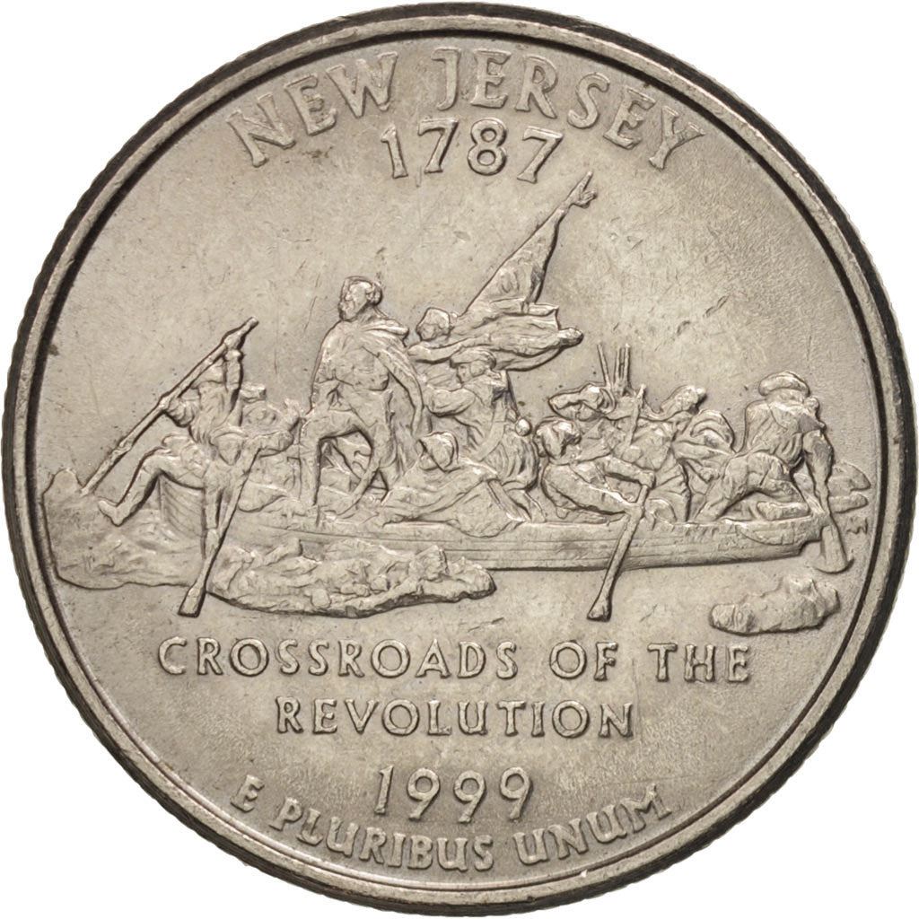 United States | 1/4 Dollar Coin | New Jersey | Km:295 | 1999