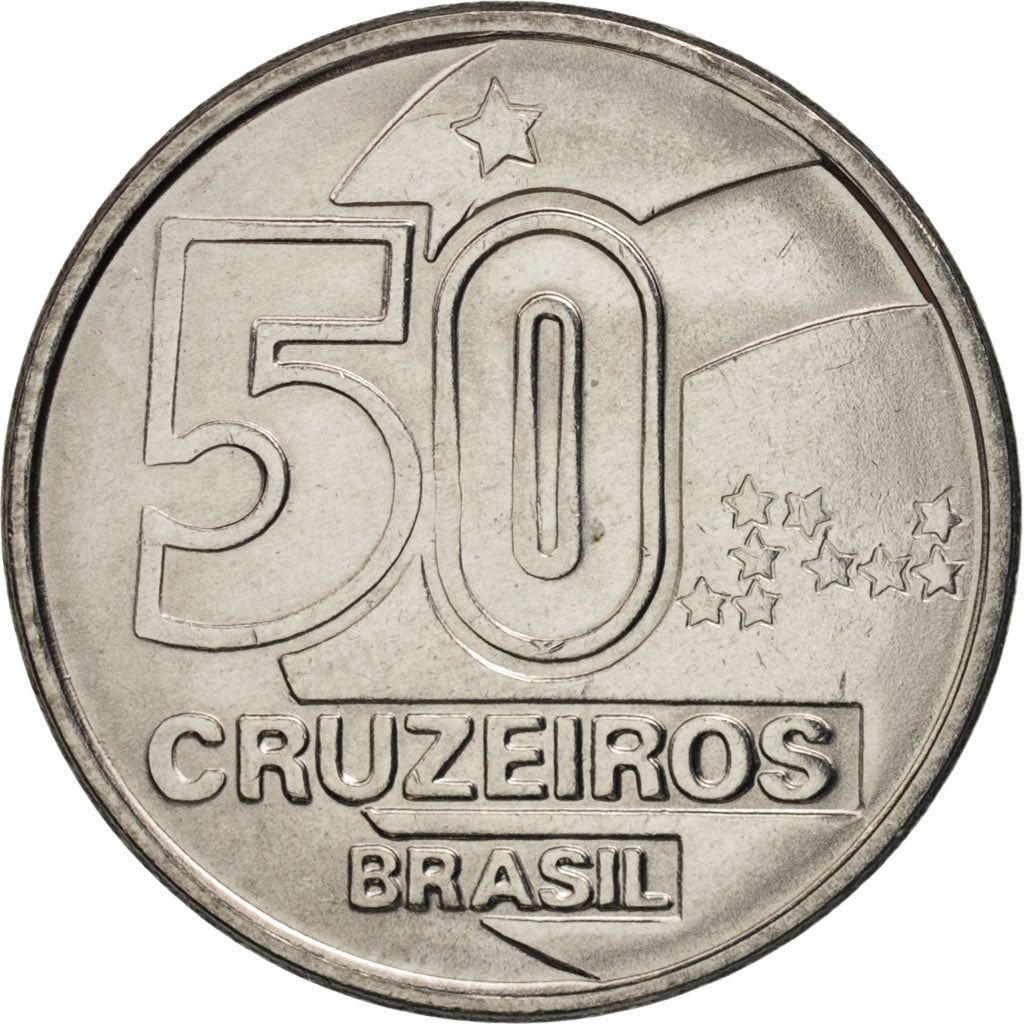 Brazil | 50 Cruzeiros Coin | Market Woman | Km:620 | 1990 - 1992