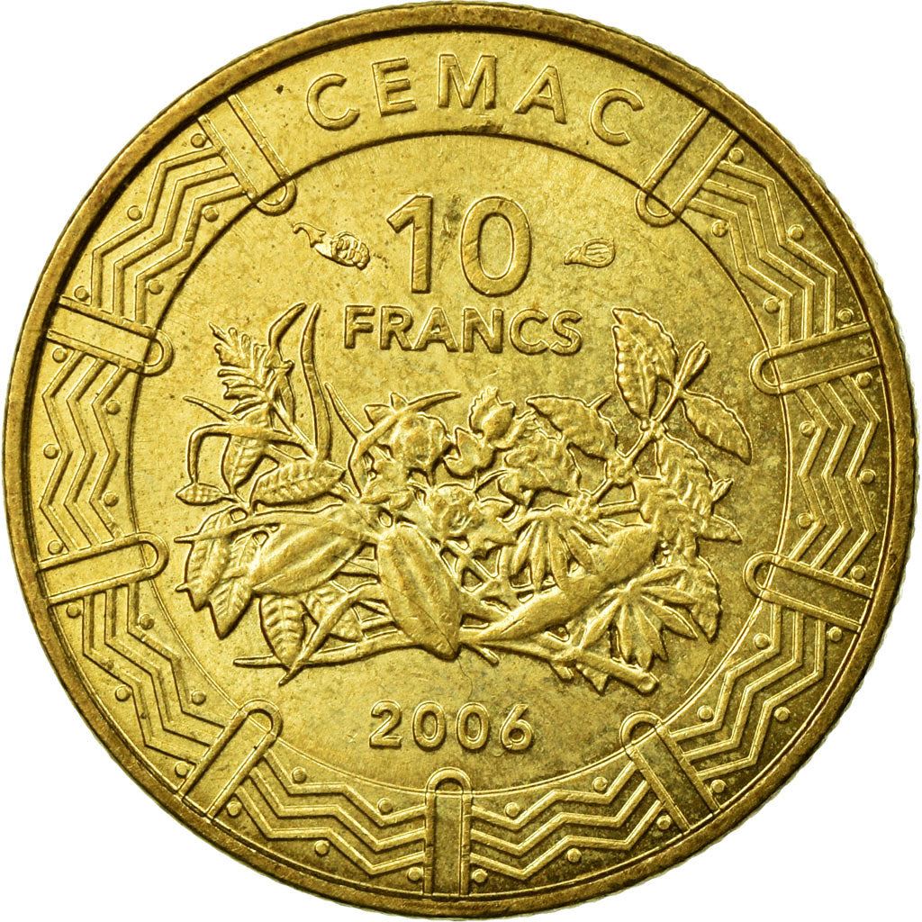 Central African States | 10 Francs Cfa Coin | Plants | Km:19 | 2006
