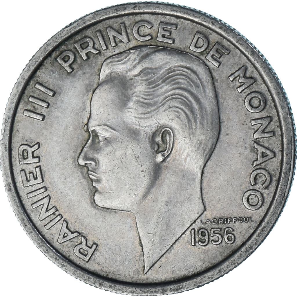 Monaco | 100 Francs Coin | Rainier III | Km:134 | 1956