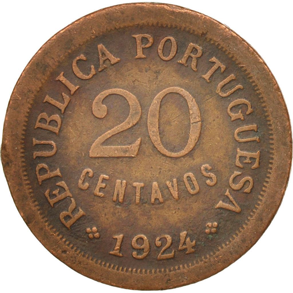Portogallo | Moneta da 20 centavos | Bronzo | Km:574 | 1924 - 1925