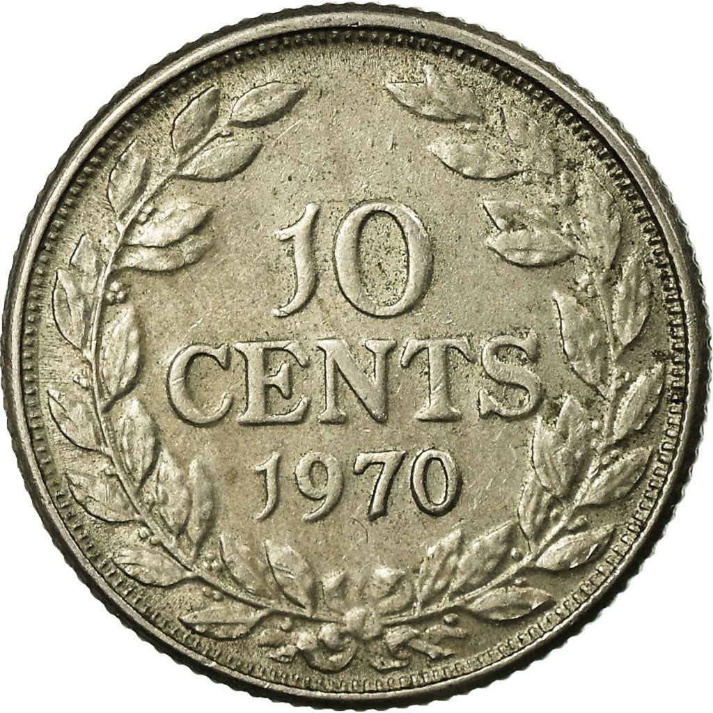 Liberia | 10 Cents Coin | Olive branches | Km:15A.1 | 1966 - 1987