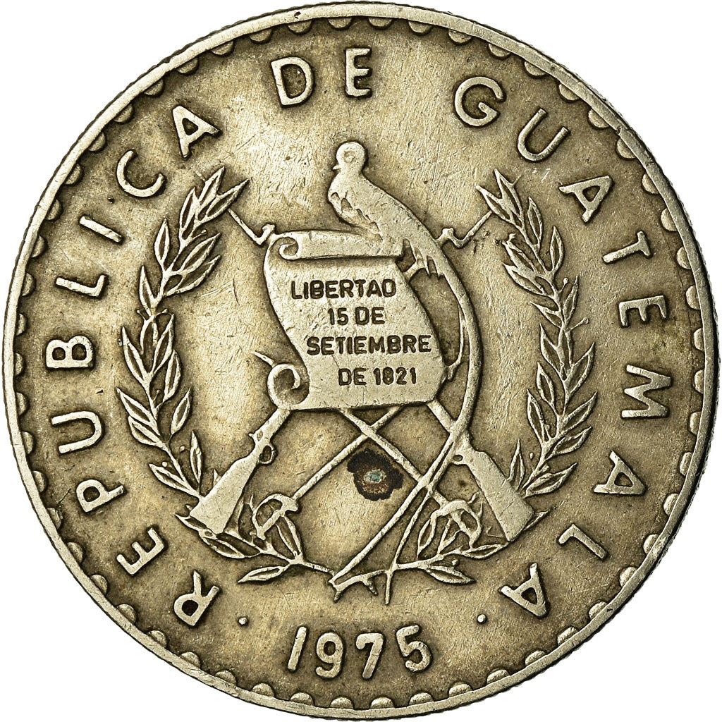 Guatemala | 10 Centavos Coin | Mayan Pillar | Km:274 | 1974 - 1975