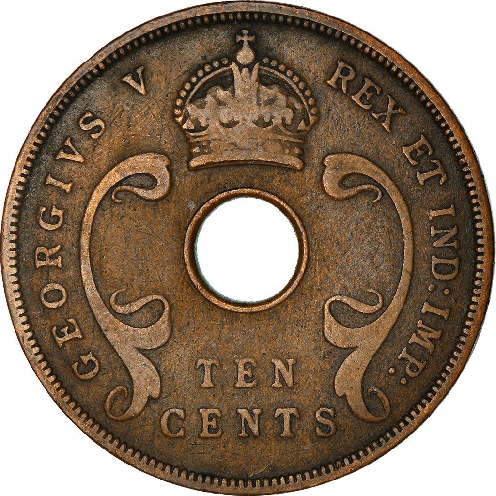 Afrique de l'Est | Pièce de 10 Cents | Couronne | Défenses | Km:19 | 1921 - 1936