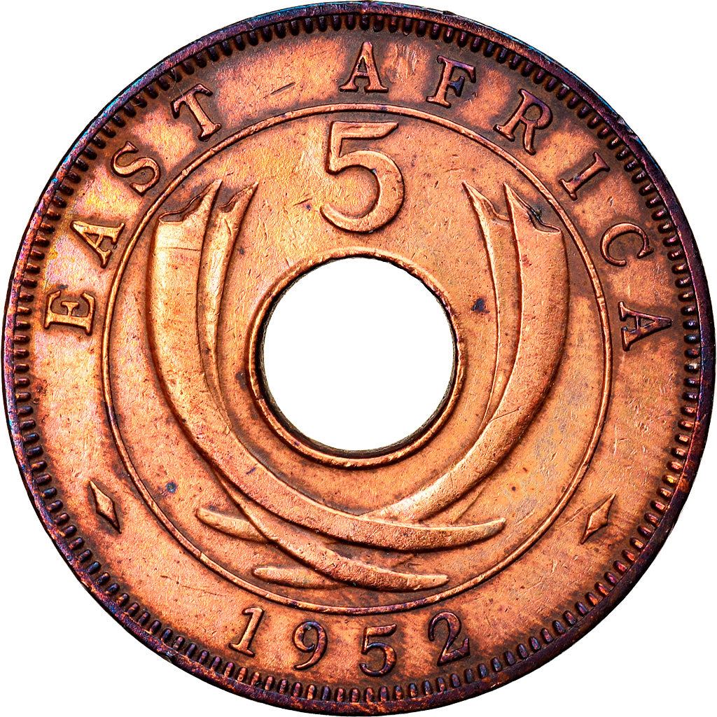 Afrique de l'Est | Pièce de 5 Cents | Couronne | Défenses | Km:33 | 1949 - 1952