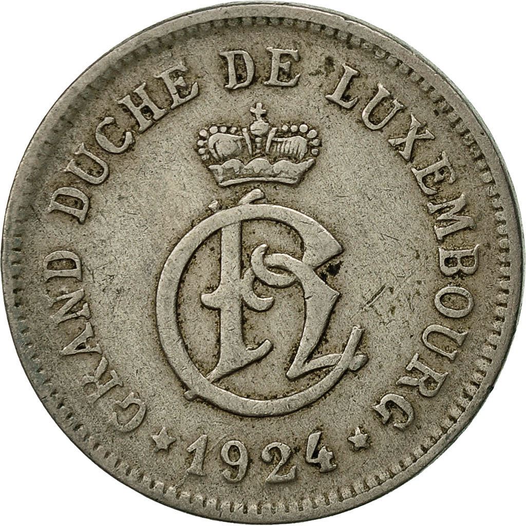 Luxembourg | 10 Centimes Coin | Copper-Nickel | Km:34 | 1924