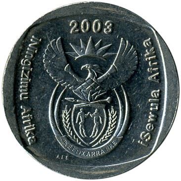 South Africa 2 Rand iNingizimu Afrika - iSewula Afrika Coin KM335 2003