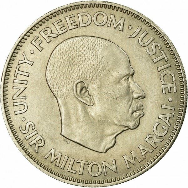 Sierra Leone | 20 Cents Coin | Sir Milton Margai | Lion | KM20 | 1964