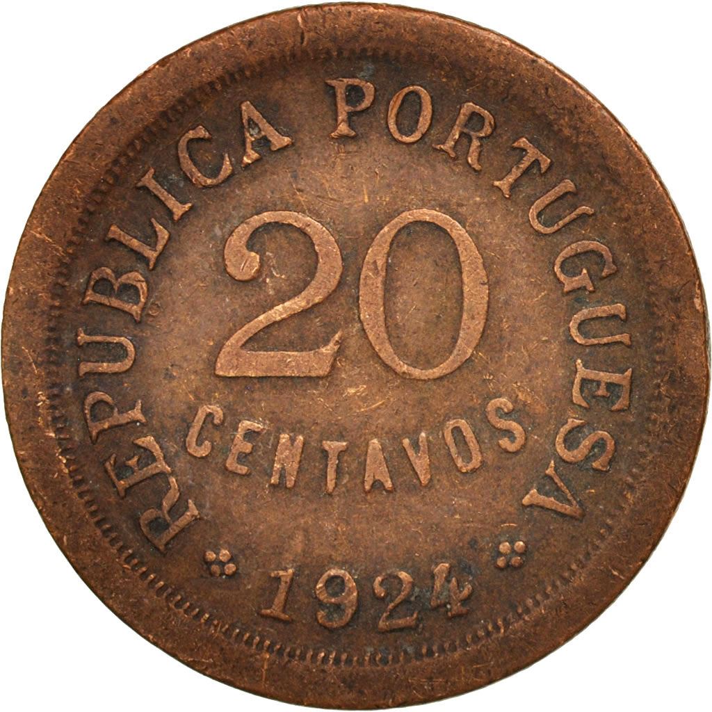 Portogallo | Moneta da 20 centavos | Bronzo | Km:574 | 1924 - 1925