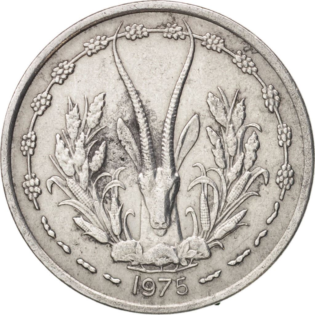 Western African States | 1 Franc Cfa Coin | Emblem of Central Bank | Gazelle | Km:3.1-3 | 1961 - 1975